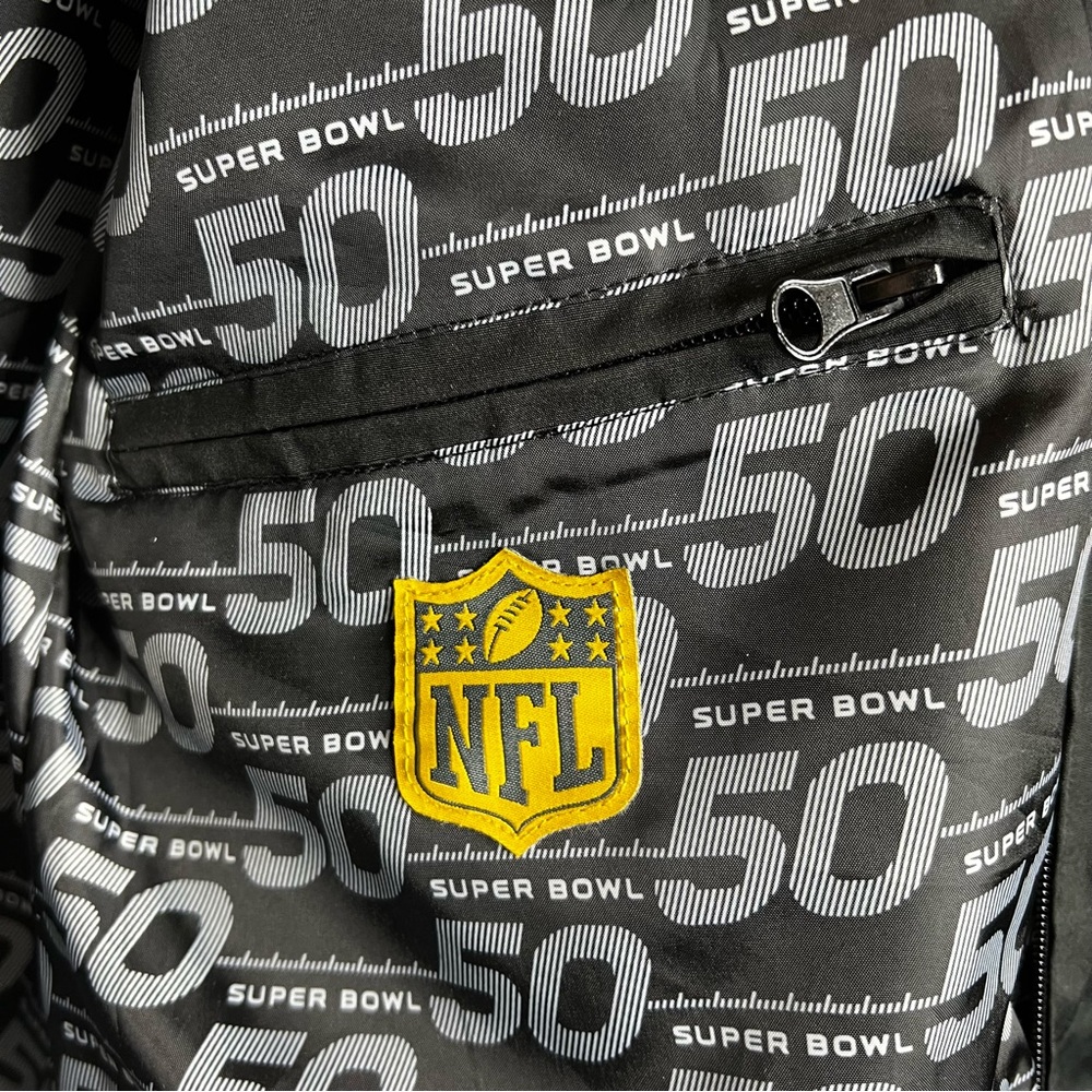 NFL Super Bowl 50 Golden Anniversary Quilted Winter Coat - Picture 9 of 14